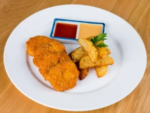 Chicken nuggets with french fries