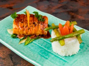 Honey sriracha salmon