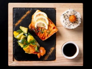 Salmon teriyaki