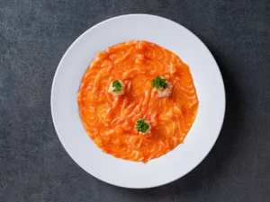 Salmon carpaccio
