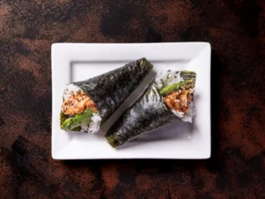 Avocado and salmon